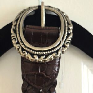 Braided belt..Large buckle. Unworn